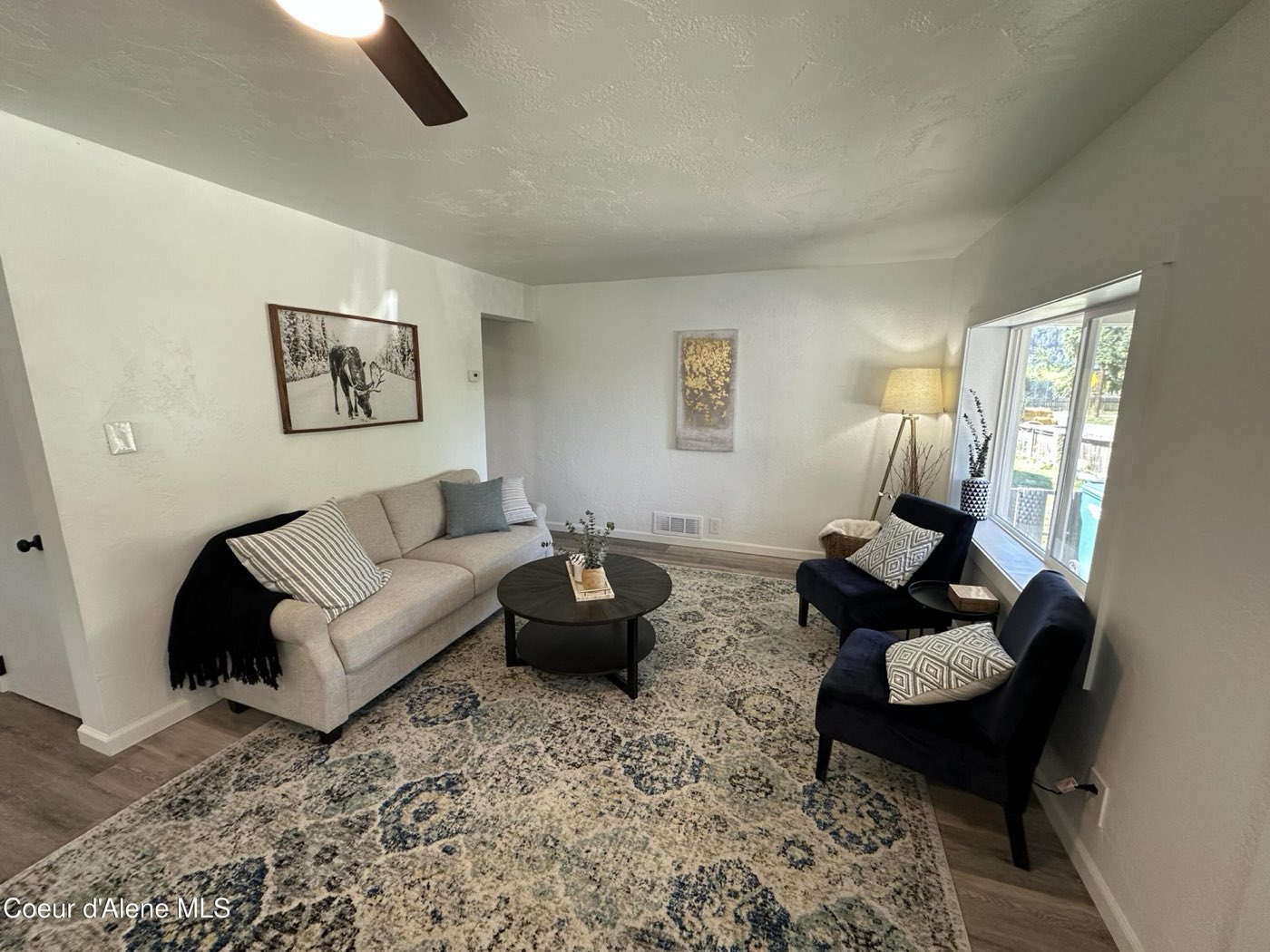 7146 Cedar St after rehab, staged interior